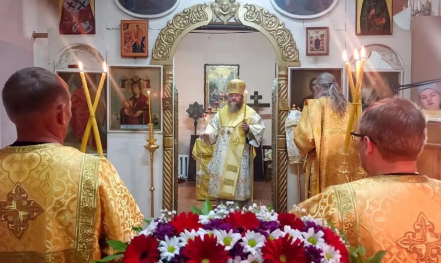 Управляющий Кудымкарской епархией совершил Всенощное бдение в Никольском кафедральном соборе г. Кудымкара