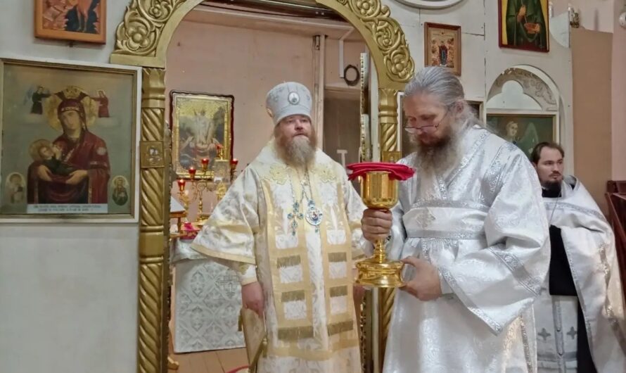 Архиерейское богослужение в Никольском кафедральном соборе г. Кудымкара