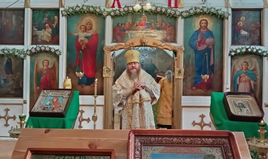 Архиерейское богослужение в с. Егва Кудымкарского округа