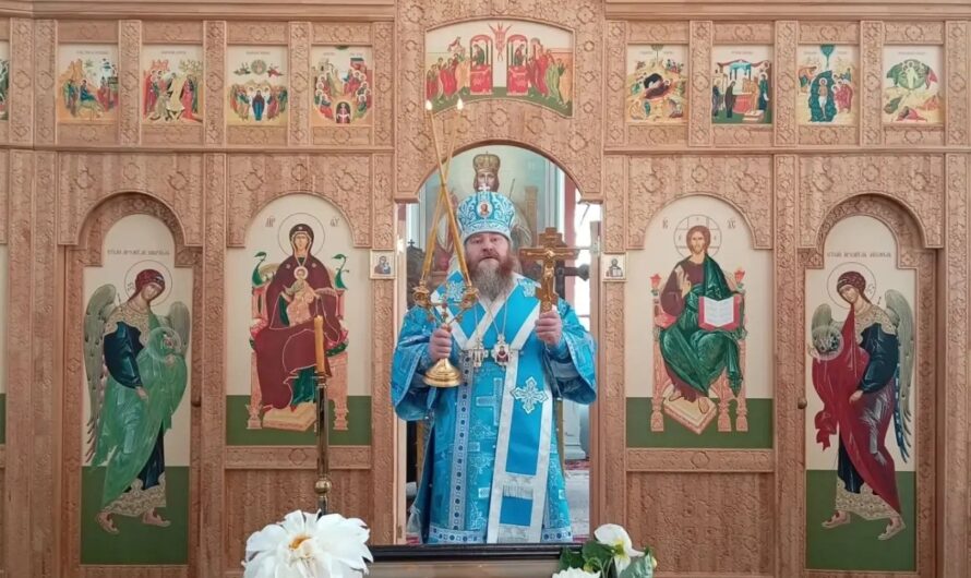 Архиерейское богослужение в с. Беляевка Оханского округа