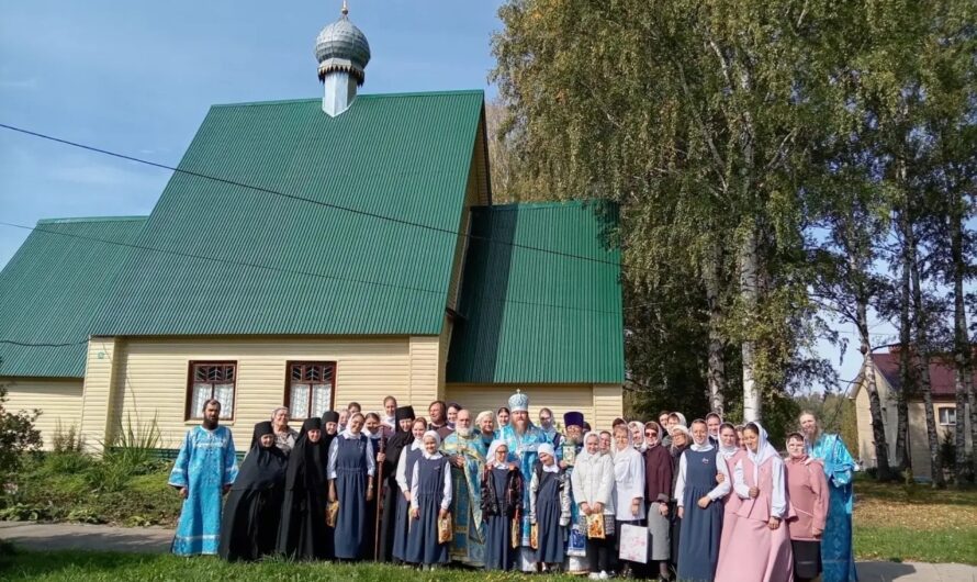 Архиерейское богослужение в скиту Свято-Лазаревского женского монастыря г. Верещагино