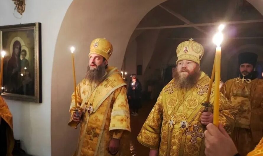 Архиерейское богослужение в Преображенском кафедральном соборе Соликамска